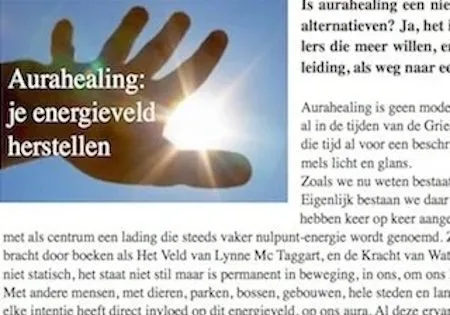 Aurahealing publicatie koorddanser