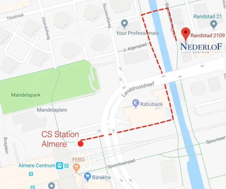 Station Almere Nederlof Centrum lopend